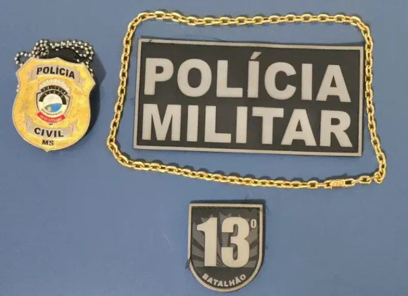 Ilustração da notícia Homem é preso com corrente de ouro de R$ 27 mil escondida na roupa em Paranaíba